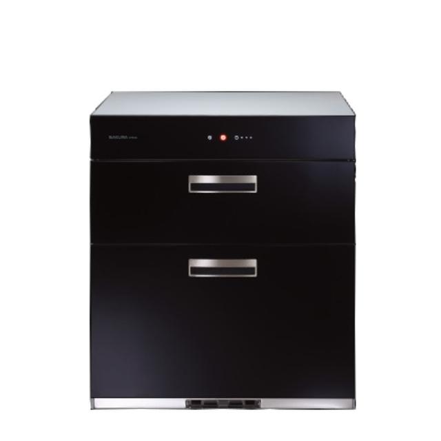 【SAKURA 櫻花】落地式全平面玻璃觸控寬60cm高70cm烘碗機黑色(Q-7693L基本安裝)