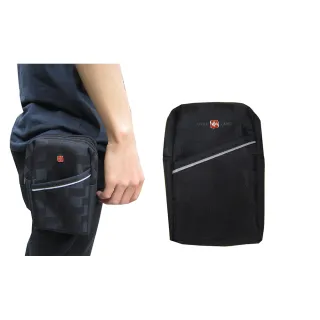 【OverLand】腰包小容量可5.5寸手機外掛二層主袋防水包 尼龍布隨身包工作袋可穿過皮帶外掛