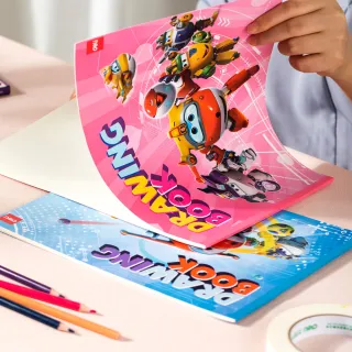 【Deli 得力】Super Wings書包8件組(2色 小學書包 超值組)