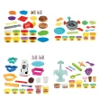 【Hasbro 孩之寶】廚房系列-培樂多綜合創作遊戲2入組-HE5112隨機(通心粉、冰品、漢堡、牛奶餅乾)