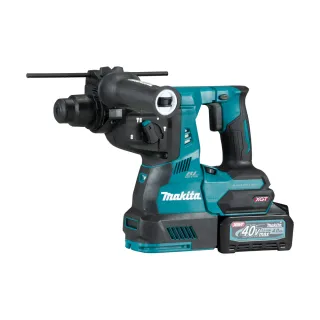 【MAKITA 牧田】40V充電式無刷四溝鎚鑽 4.0雙電池 HR003GM202 附集塵器(HR003GM202)