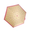 【COACH】經典C Logo攜帶型折疊傘(淺卡桃邊)