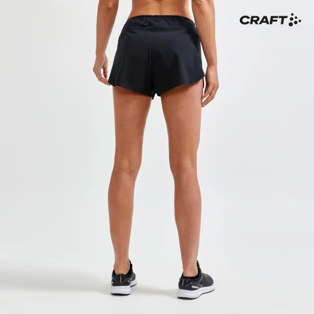 【CRAFT】女 PRO HYPERVENT SPLIT SHORTS W-BLACK 運動短褲(1910430-999000)