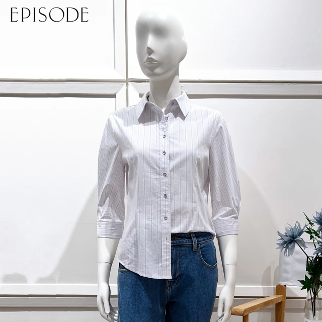 EPISODE 氣質百搭小翻領單排釦羊毛大衣外套E44C17