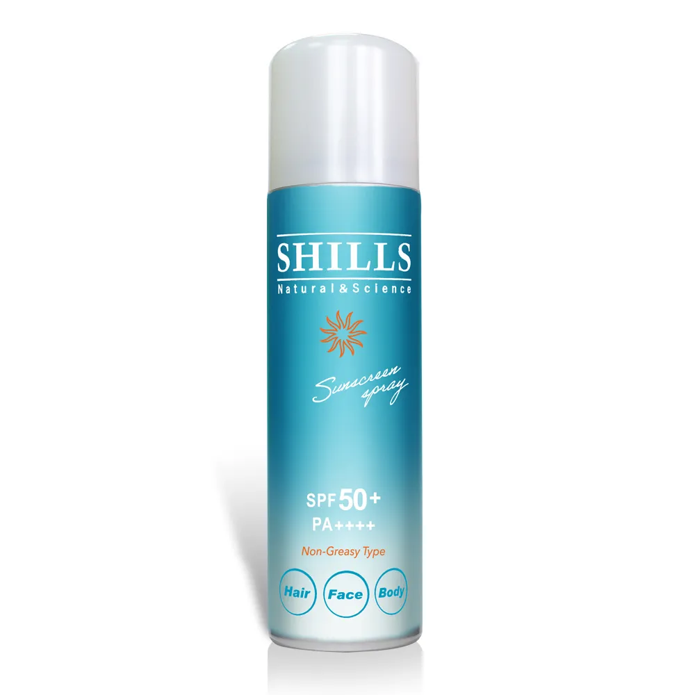 【台隆手創館】SHILLS很耐曬清爽亮白防曬噴霧-零油感 SPF50+PA++++  90g