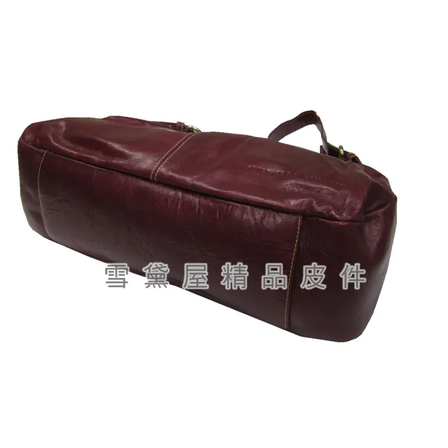 【SNOW.bagshop】雙11 真皮 水餃包肩背包中容量(真皮包包 主袋內二隔層二拉鍊暗袋復古設計100% 
