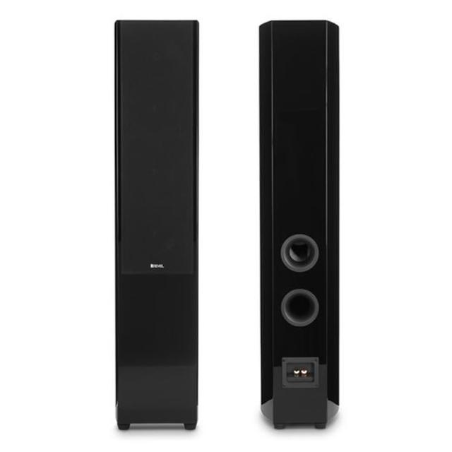 Revel 美國 F35 組合式音響，專為音樂愛好者打造的高品質音響系統。支援單曲播放、隨機播放、迴圈播放及編曲播放，提供豐富的音樂體驗。尺寸為102cm x 21cm x 31cm（含腳架），重量18.6kg，顏色選擇黑色系或白色系。產地中國，原廠配件齊全，1年保固，電源110V。無Wifi及藍芽功能，適合居家或專業使用，享有優異音質與穩定效能。