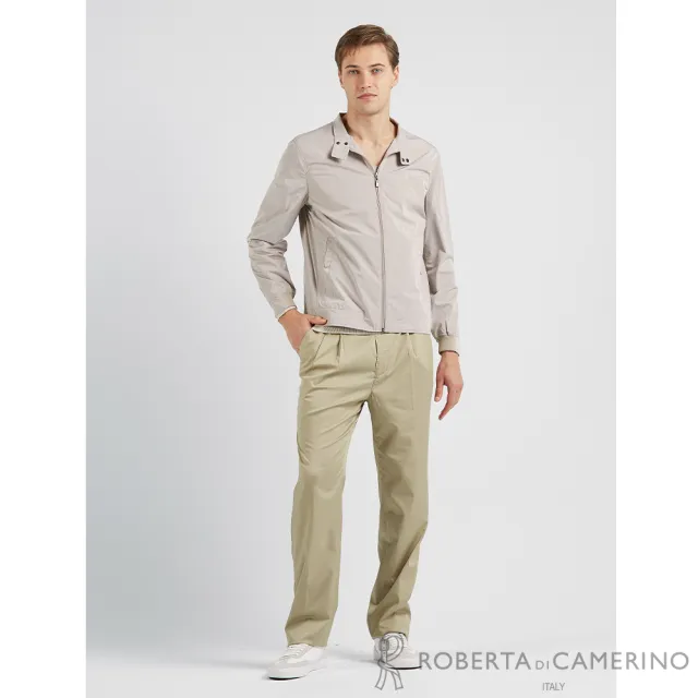 【ROBERTA諾貝達】男裝 時尚百搭 帥氣風衣夾克(米)