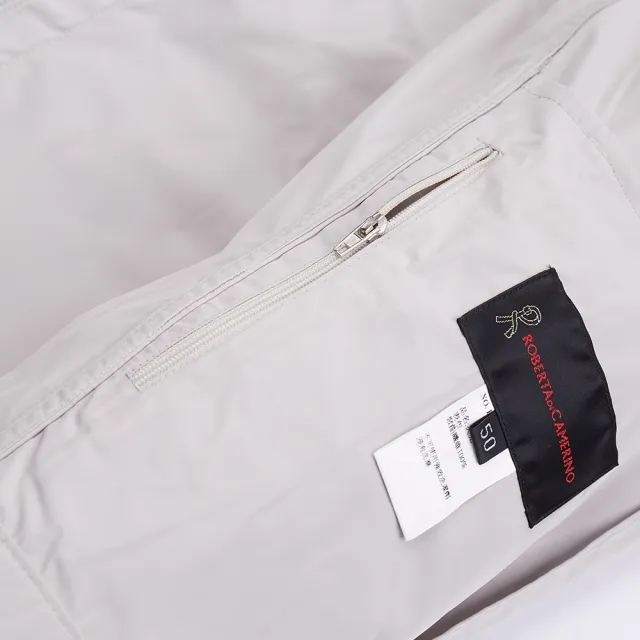 【ROBERTA諾貝達】男裝 時尚百搭 帥氣風衣夾克(米)