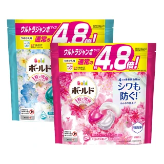 【Bold】日本進口 新4合1洗衣膠囊53顆袋裝(淡雅花香/清淨花香)