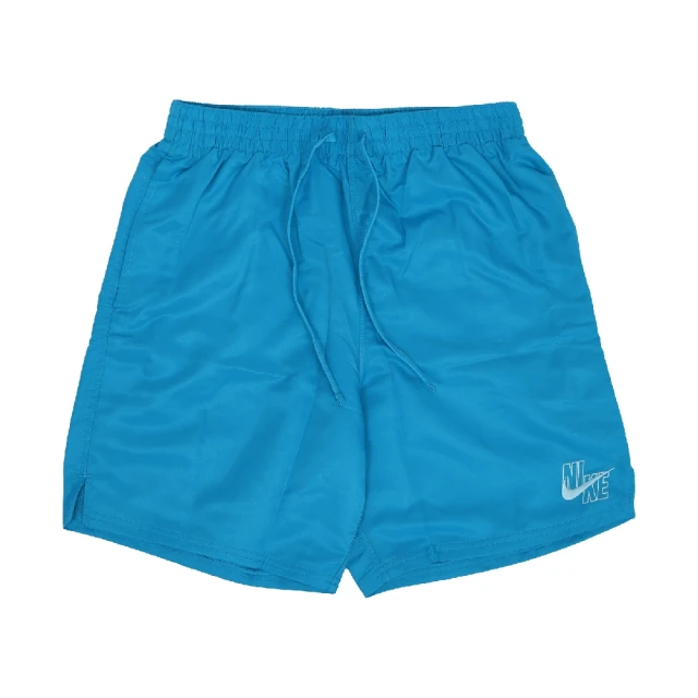 【NIKE 耐吉】短褲 Essential Lap 7” 男款 藍 速乾 內裡 開衩 抽繩 鬆緊 衝浪 沙灘排球褲(NESSD450-480)