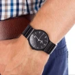 【OBAKU】極簡時代經典時尚腕錶-IP電鍍黑/38mm(V133GBBSB)