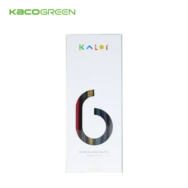 【KACOGREEN】KALOR綺采 6色可水洗雙頭柔繪筆(6款可選/柔繪筆/雙頭/可水洗/彈性毛筆芯/纖維細筆頭)