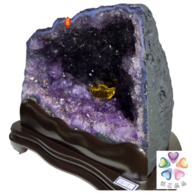 【恬芯晶品】巴西土型紫鈦紫晶洞7.4KG新居財位擺設MA30(紫水晶洞開運水晶招財招貴人開業財位晶洞)