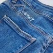【5th STREET】女裝顯瘦簡約直筒設計牛仔長褲-中古藍