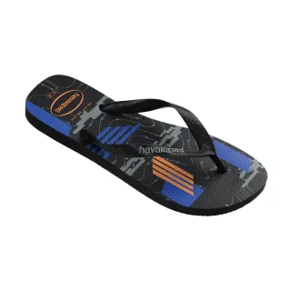 【havaianas 哈瓦仕】拖鞋 男鞋 夾腳拖 幾何線條 Trend 黑色 4103358-7663M(哈瓦士)