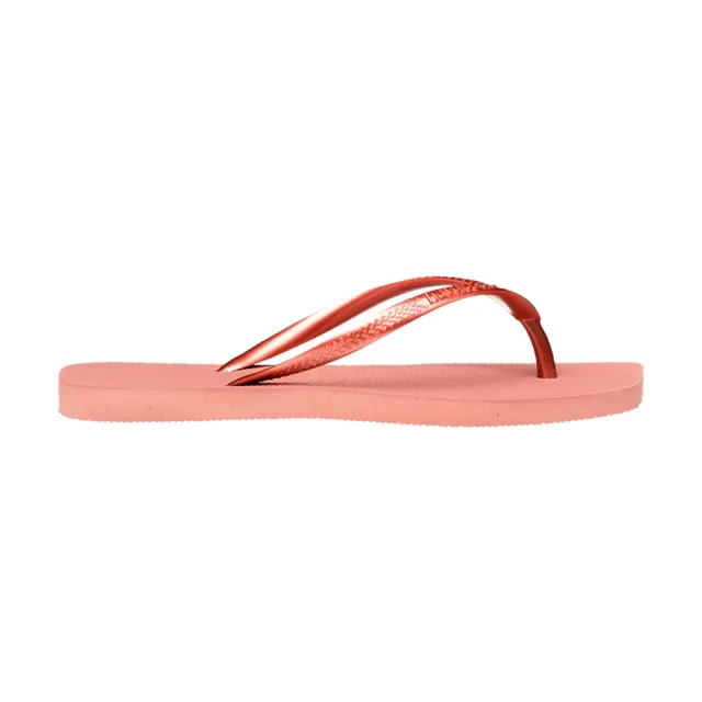 【havaianas 哈瓦仕】拖鞋 女鞋 夾腳拖 方形  Slim Square 粉色 4148301-3544W(哈瓦士)