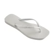 【havaianas 哈瓦仕】拖鞋 女鞋 夾腳拖 方形  Slim Square 白色 4148301-0001W(哈瓦士)