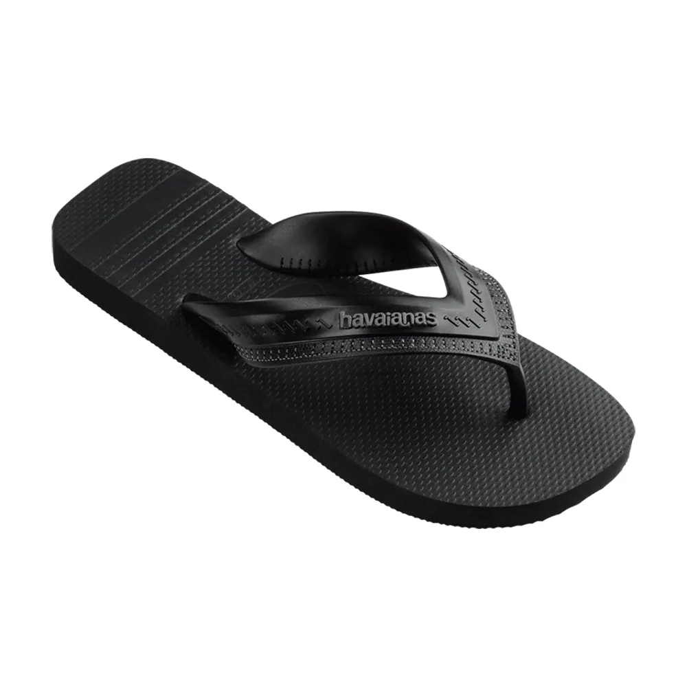 【havaianas 哈瓦仕】拖鞋 男鞋 夾腳拖 寬帶 條紋 Hybrid Be 黑 4145752-0090M(哈瓦士)