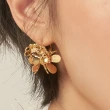 【ZANZAN 冉冉】抗敏銀針-花朵C圈造型耳環(925銀針)