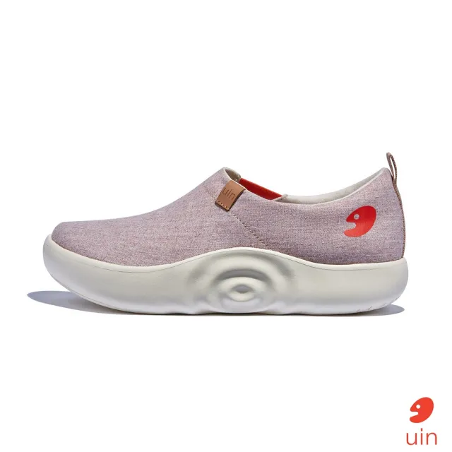 【uin】西班牙原創設計 女鞋 托萊多10白桃粉素色休閒鞋W1710814(素色)