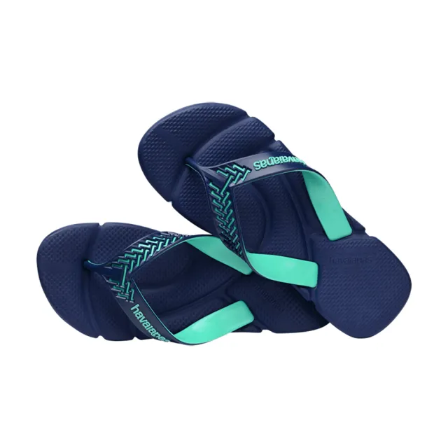 【havaianas 哈瓦仕】拖鞋 男鞋 夾腳拖 貼合腳型 舒適無負壓 Power 2.0 藍 4145492-4368M(哈瓦士)