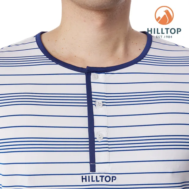 【Hilltop 山頂鳥】條紋ZISOFIT T恤 男款 藍｜PS04XMF4ECEW