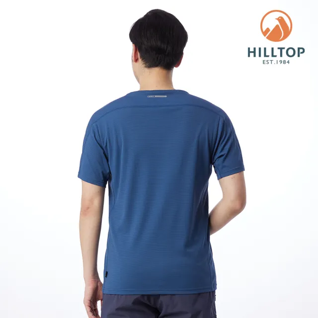 【Hilltop 山頂鳥】POLARTEC 印花T恤 男款 藍｜PS04XMF0ECE1