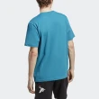 【adidas 愛迪達】ADV Tee 男 短袖 上衣 T恤 亞洲版 休閒 活潑 俏皮 棉質 舒適 穿搭 藍(HZ1146)