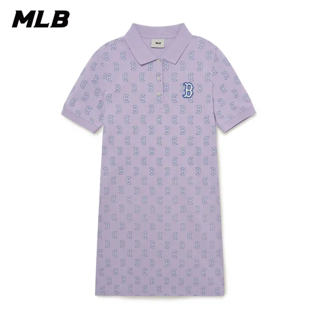 【MLB】連身裙 長版上衣 MONOGRAM系列 波士頓紅襪隊(3FOPM0233-43LDL)