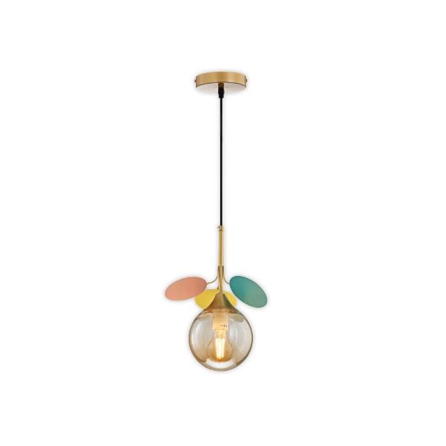 【必登堡】花舞派對吊燈 琥珀色 B562263(客廳燈/餐廳燈/臥室燈/中島/吧檯/童趣/現代/繽紛/設計款)