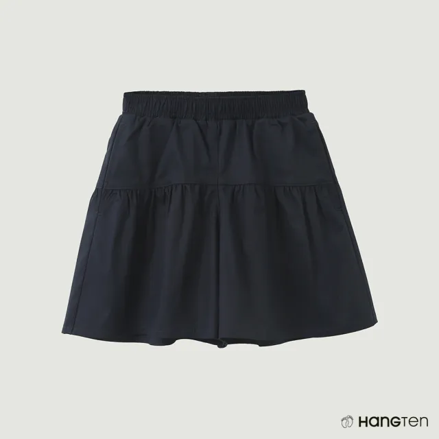 【Hang Ten】女童-鬆緊腰頭造型褲裙(深藍)