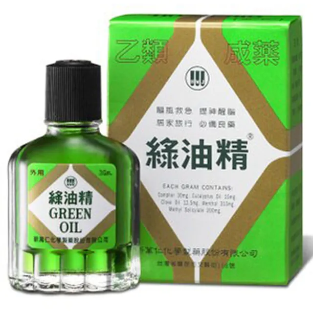 【HWJ 新萬仁】綠油精防蚊組合(綠油精3g+香氛貼片)