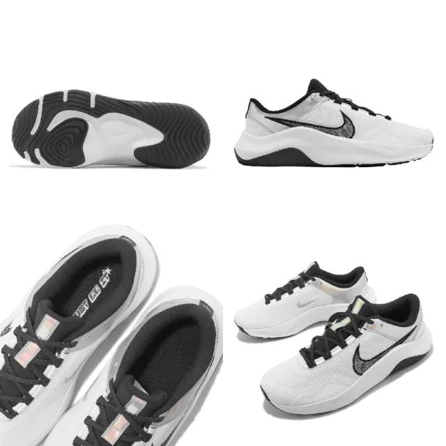 【NIKE 耐吉】訓練鞋 Wmns Legend Essential 3 NN P 女鞋 白 黑 緩震 重訓 運動鞋(DQ4674-100)