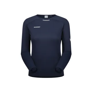 【Mammut 長毛象】Aenergy FL Longsleeve AF W 輕量抗菌長袖排汗衣 夜藍 女款 #1016-01360