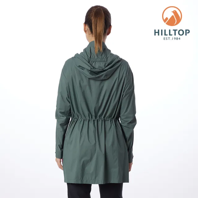 【Hilltop 山頂鳥】長版超輕量外套 女款 綠｜PS02XFF1ECM0
