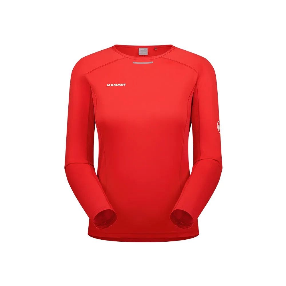 【Mammut 長毛象】Aenergy FL Longsleeve AF W 輕量抗菌長袖排汗衣 杜鵑紅 女款 #1016-01360