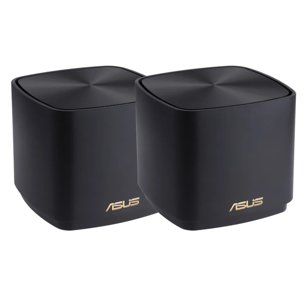 【ASUS 華碩】2入  WiFi 6 雙頻 AX1800 Mesh 路由器/分享器(ZenWiFi XD4 Plus-黑)