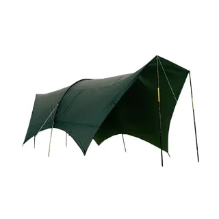 【MBCF 露營狂】8x7哈比天幕 素色款(MB 哈比天幕 420D 哈比帳 6x7 8x7 哈比帳 露營 逐露天下)