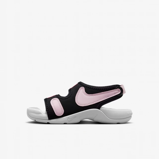 【NIKE 耐吉】涼鞋 中童 童鞋 兒童 運動 SUNRAY ADJUST 6 PS 黑粉 DX5545-001