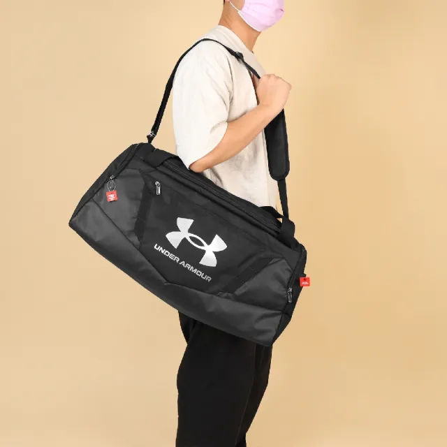 【UNDER ARMOUR】行李袋 Undeniable 5.0 Duffle MD 防潑水 黑 運動包 訓練包 側背 UA(1369223001)
