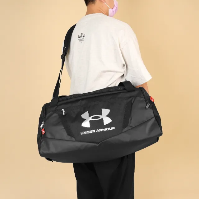 【UNDER ARMOUR】行李袋 Undeniable 5.0 Duffle MD 防潑水 黑 運動包 訓練包 側背 UA(1369223001)