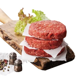 【豪鮮牛肉】超厚美式牛肉漢堡排12片(200g±10%/片)