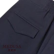 【MEDUSA 曼度莎】現貨-深藍中線直筒短褲（M-XL）｜女短褲 休閒短褲 顯瘦短褲(101-62202)