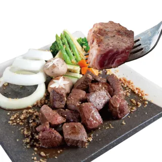 【約克街肉鋪】豪鮮_美國安格斯PRIME霜降沙朗骰子12包(100g±10%/包)