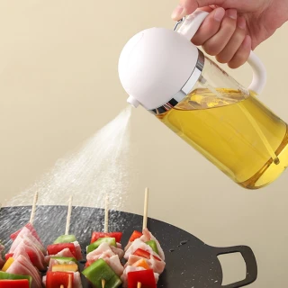 【PUSH!】廚房用品兩用油壺倒油壺噴油瓶廚房工具(二合一倒噴油壺D307)