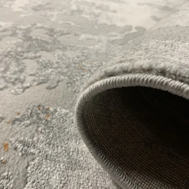 【山德力】工業風地毯200X290艾維(灰色斑駁感、浮雕紋路設計)