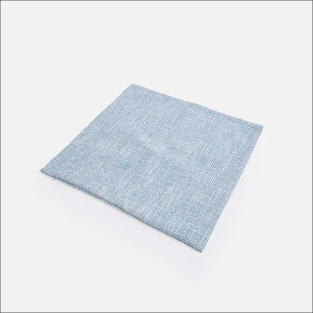 【hoi! 好好生活】質感編織布抱枕套45x45cm-天空藍