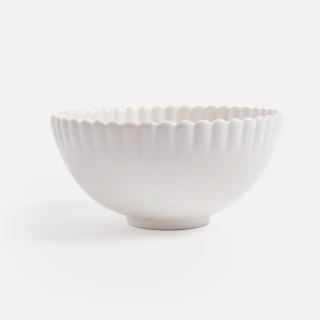 【HOLA】璞日麵碗 16cm-瓷石白