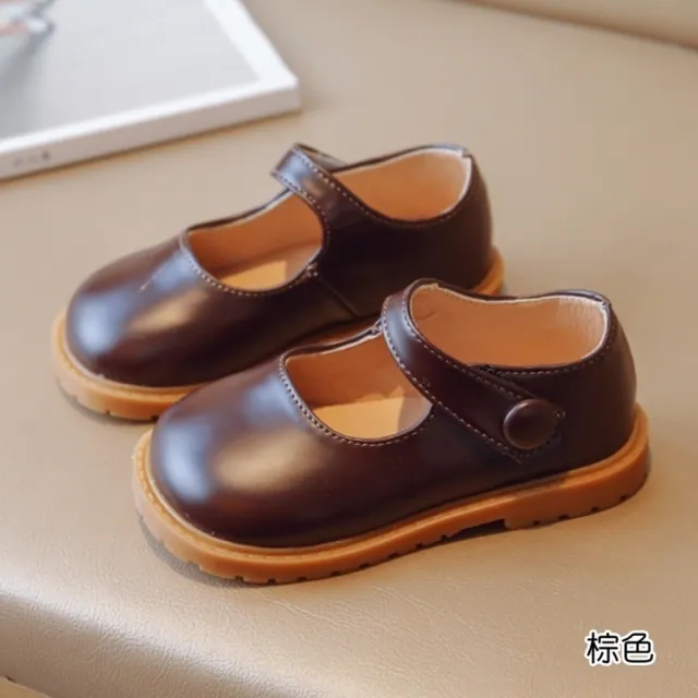 【橘魔法】日系娃娃圓頭皮鞋 (休閒鞋 鞋子 包鞋 女童 兒童 童鞋)